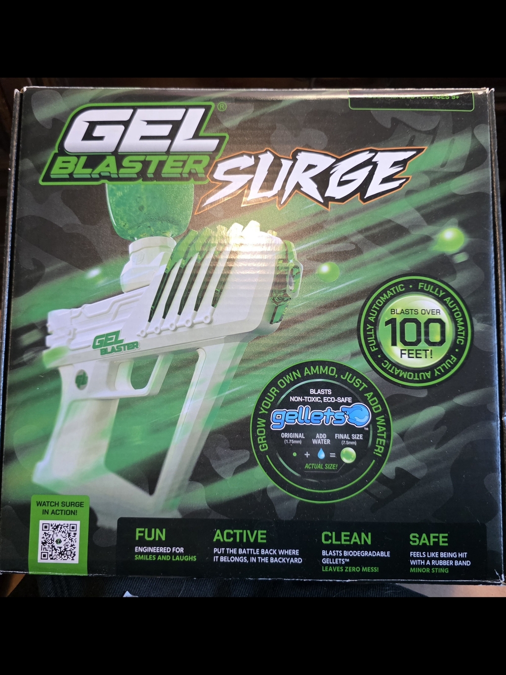 Gel Blaster Surge Foam/Gel Blaster - White and Green